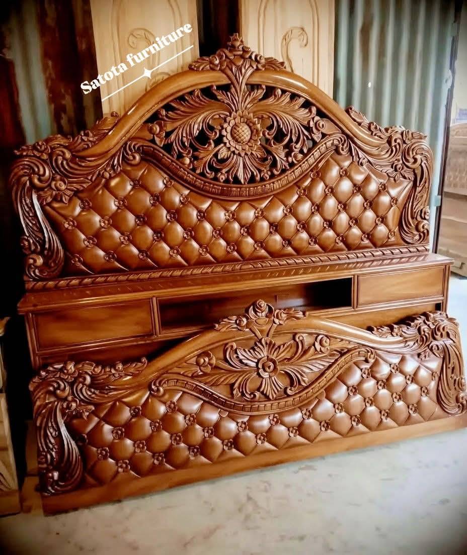 Wooden Bed-114