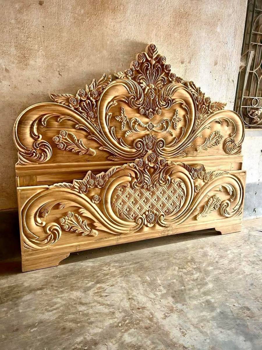 Wooden Bed-124