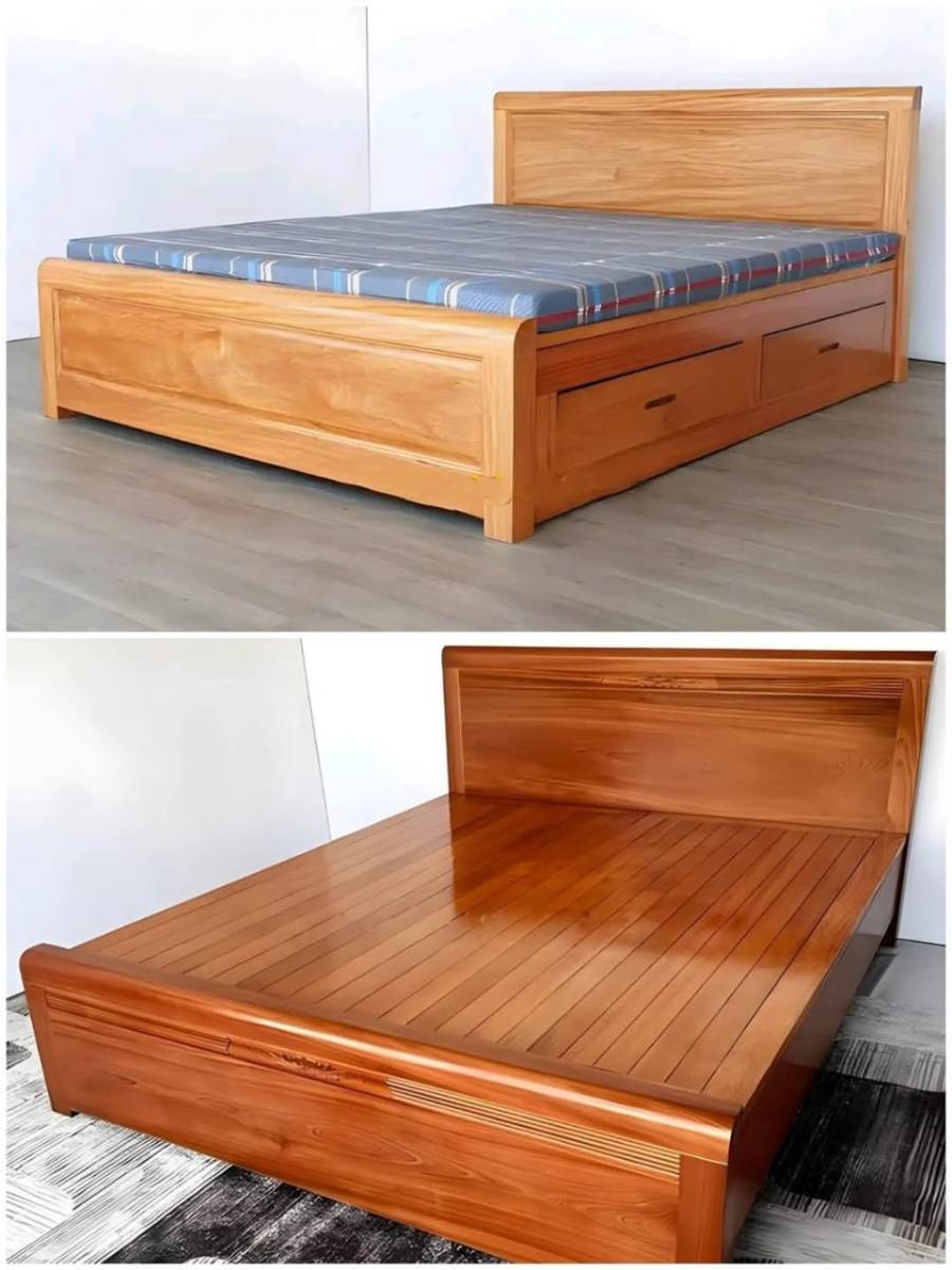Wooden Bed-125