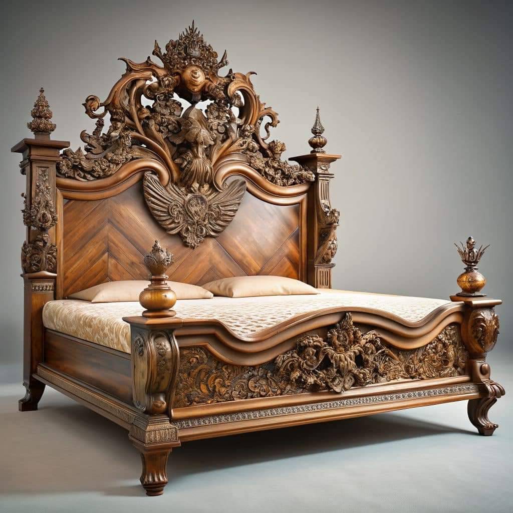 Wooden Bed-133