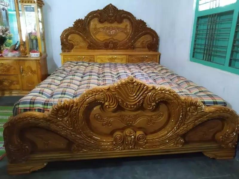 Wooden Bed-153